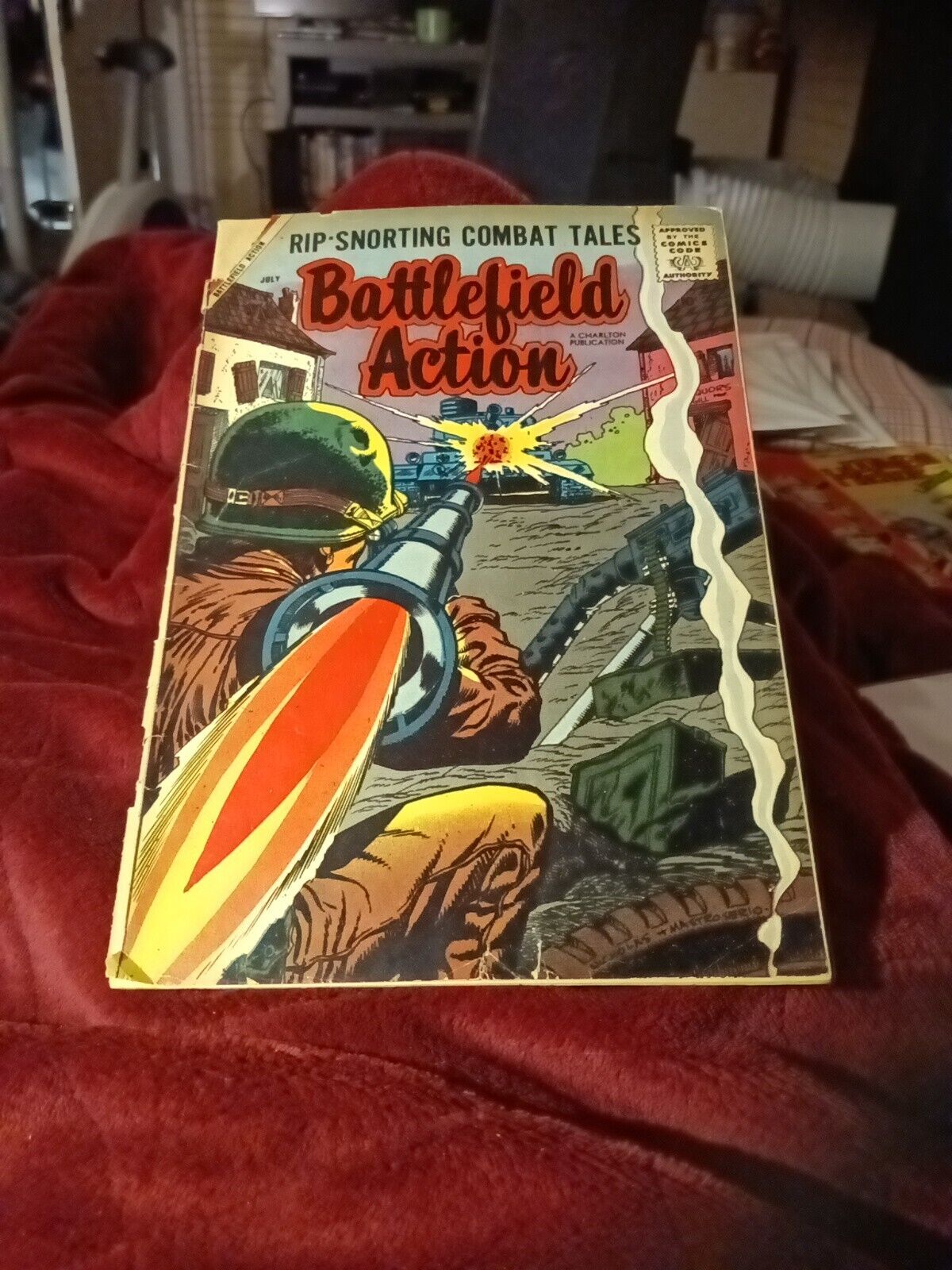 BATTLEFIELD ACTION #20 CHARLTON comics 1958 WAR Army Navy Silver Age Combat