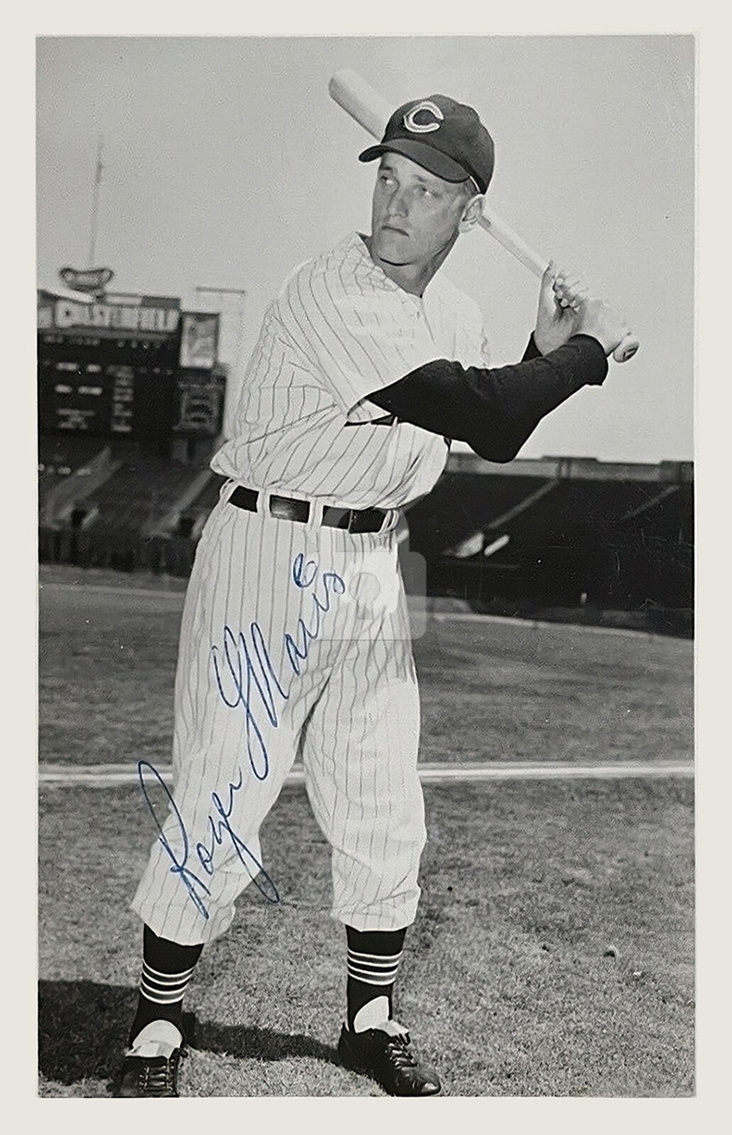 Roger Maris 2 -- Signed Vintage Photo Postcard Copy Roger Maris 2 -- Signed Vintage Photo Postcard Copy