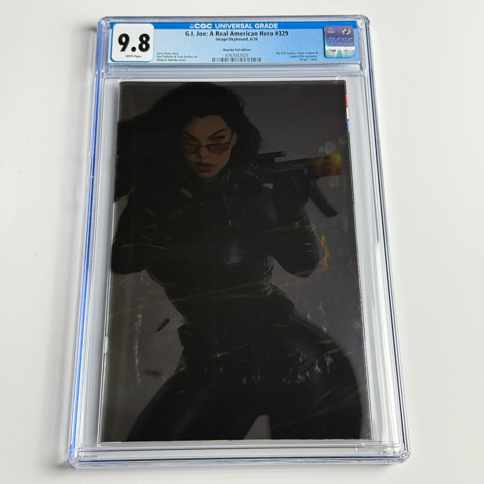 G.I. Joe: A Real American Hero #329 CGC 9.8 Shikarii Shambu Foil LTD 750 G.I. Joe: A Real American Hero #329 CGC 9.8 Shikarii Shambu Foil LTD 750