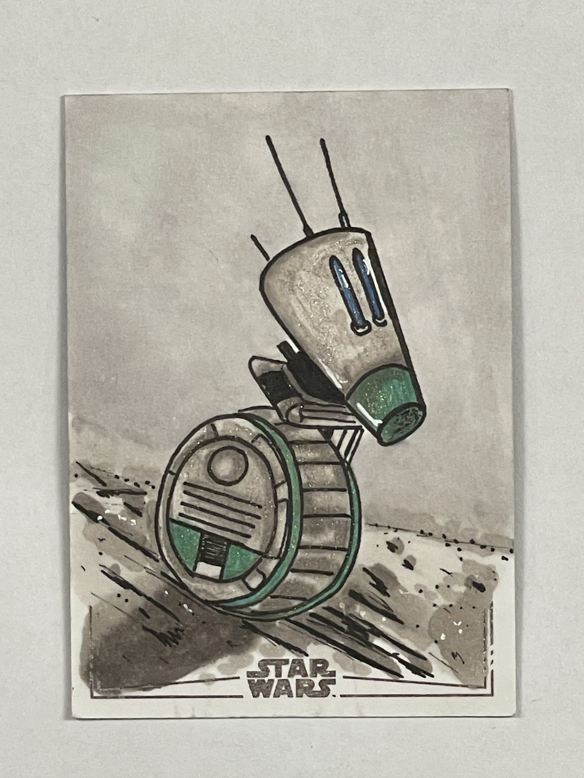 2025 Star Wars Galaxy - D-O - 1/1 Sketch Card by Julia McKenzie
