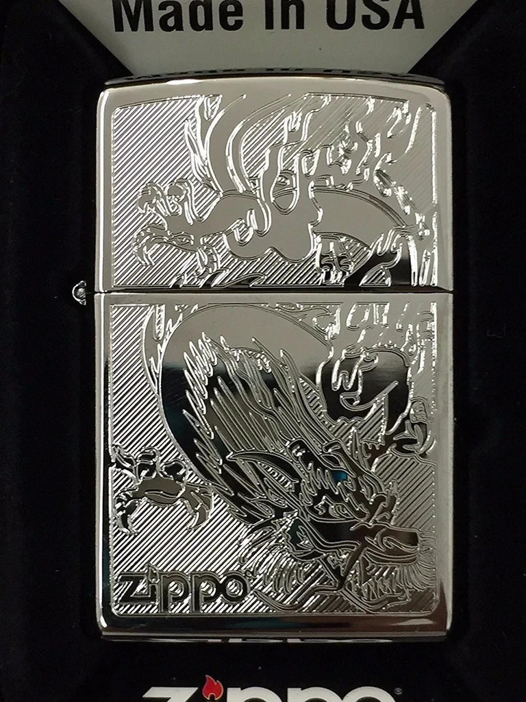 Zippo Dragon High Polished Chrome Engraved 250-38899
