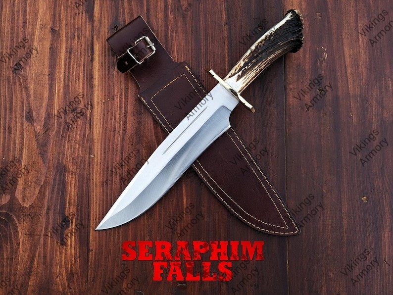 Seraphim Falls Bowie Knife: Muela Magnum Stag 26 Replica with Leather Sheath Seraphim Falls Bowie Knife: Muela Magnum Stag 26 Replica with Leather Sheath