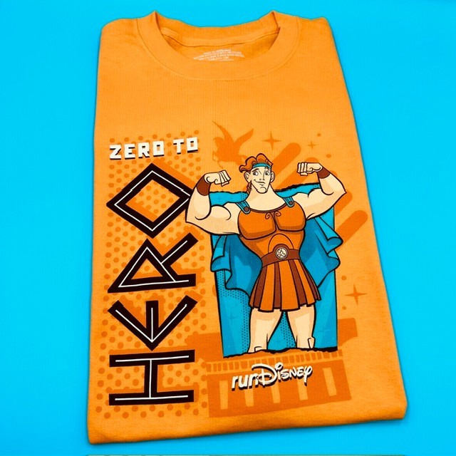 runDisney 2025 Hercules Zero To Hero T-Shirt Orange Size Large 100% Cotton - XL runDisney 2025 Hercules Zero To Hero T-Shirt Orange Size Large 100% Cotton - XL