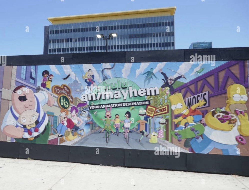 50Ft 2024 Hulu Animation Billboard Mural The Simpsons Futurama Family Guy Signed
