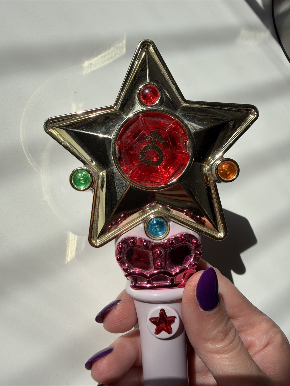 Sailor Moon Star Power Stick Mars Vintage Wand Collectible 15+ Bandai Toy Sailor Moon Star Power Stick Mars Vintage Wand Collectible 15+ Bandai Toy