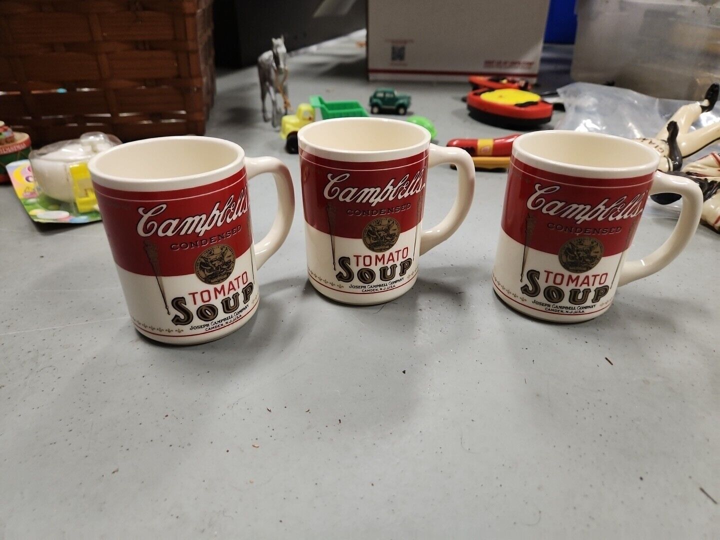 Lot Of 3 Campbell’s Vintage Condensed Tomato Soup Coffee Cup/ Mug (4inX3in)