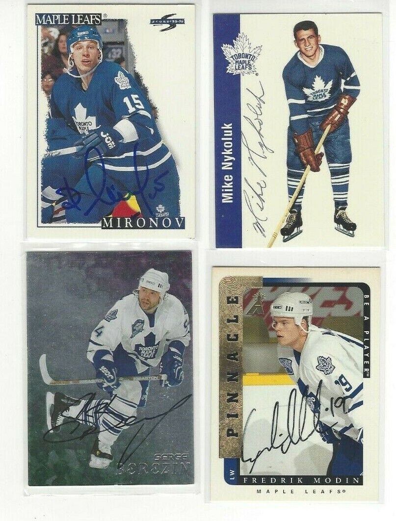  1998-99 Be A Player Autographs #285 Sergei Berezin Card Toronto Maple Leafs