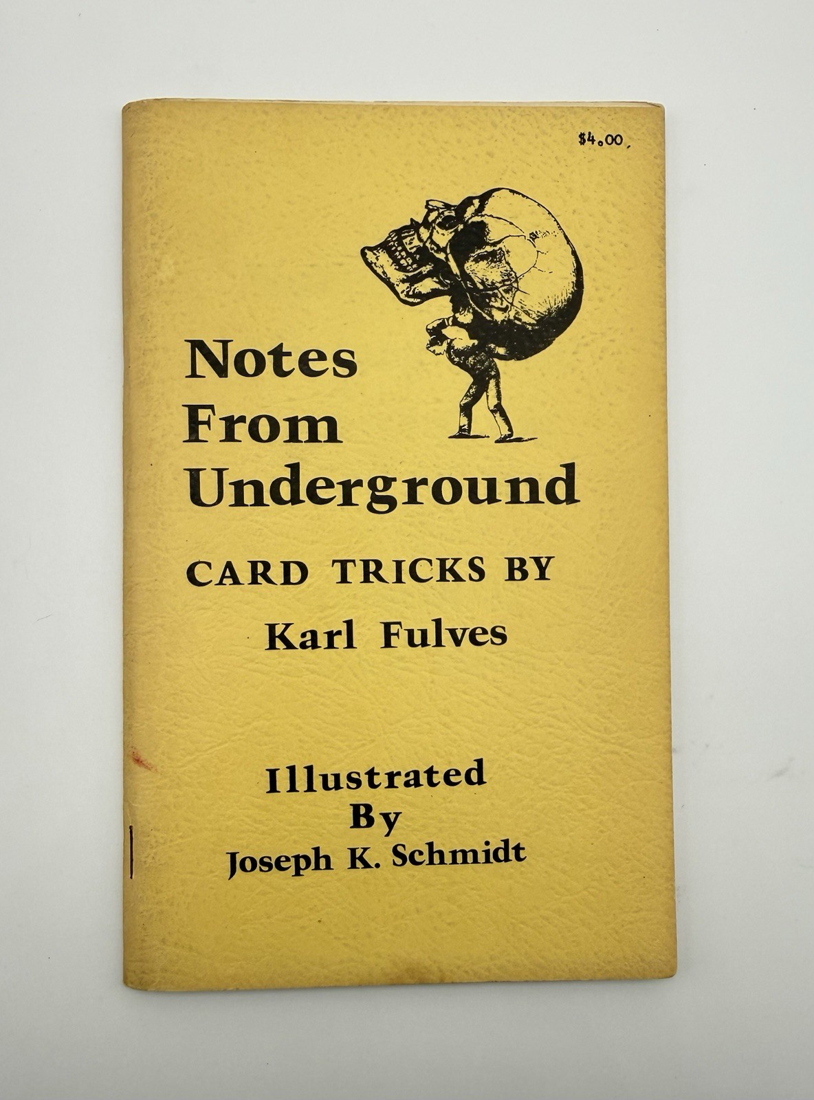 1973 Karl Fulves Notes From Underground Card Tricks Vintage Magic Book Gutenberg