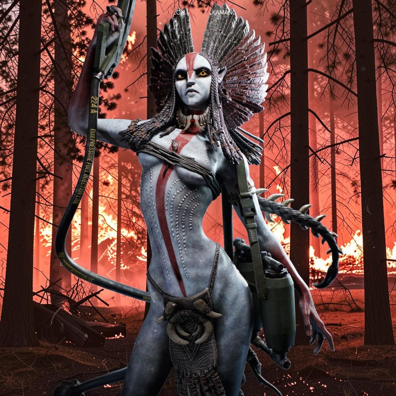 Fanart  Figure Varang airbrush painted Adult 9.8 inch +18