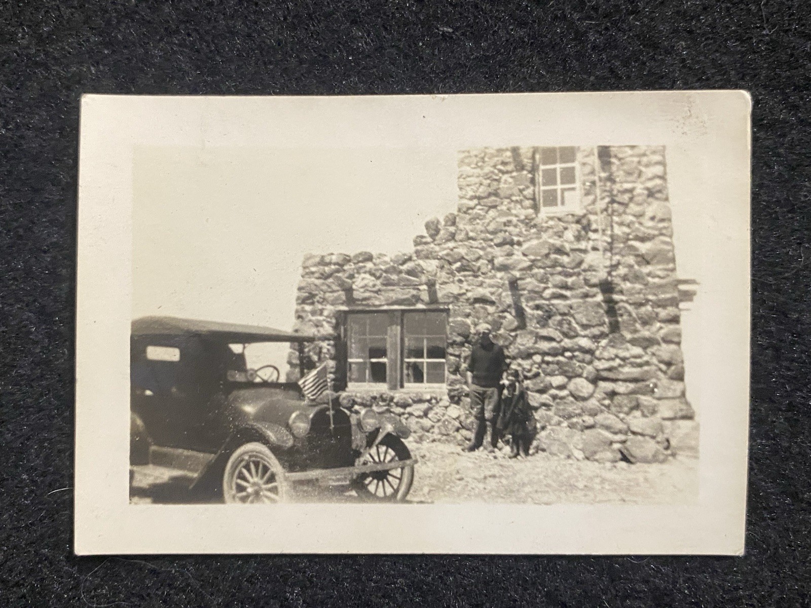 Yellowstone Wyoming WY Washburn Mountain Lookout Antique Vintage Snapshot Photo