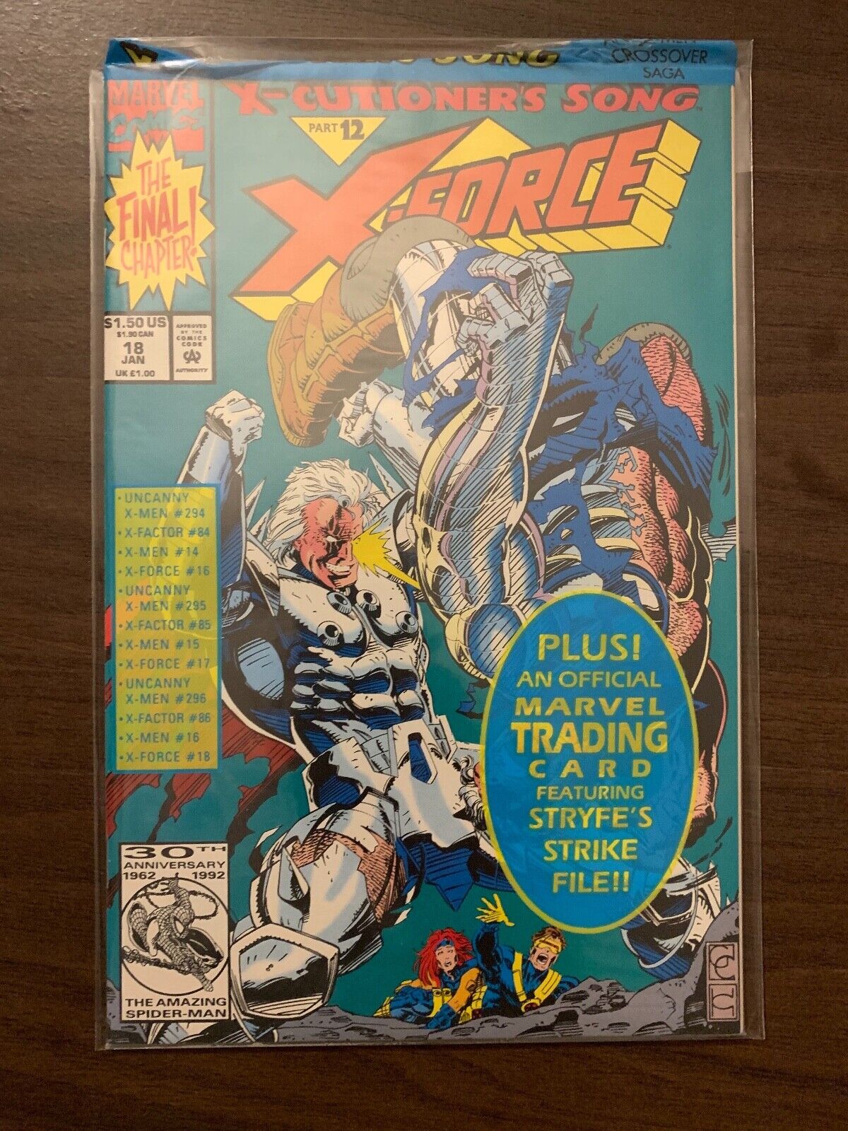 X-Force vol.1 #18 1993 Sealed w/Card High Grade 9.6 Marvel Comic Book CL44-57