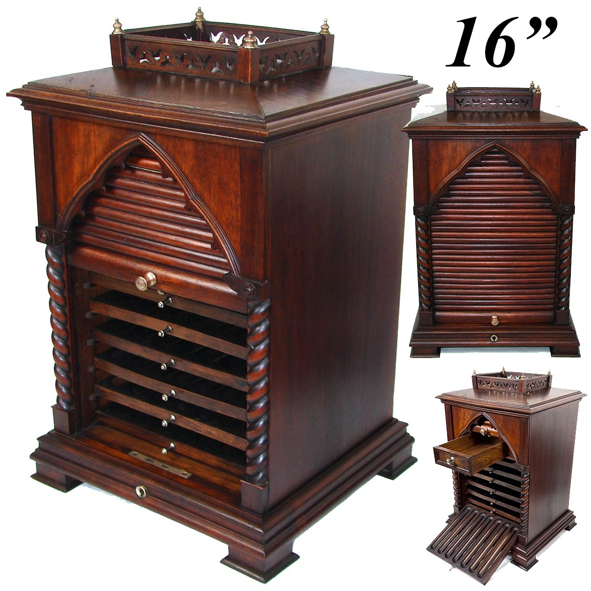 Antique French Victorian Era Gothic Style 16