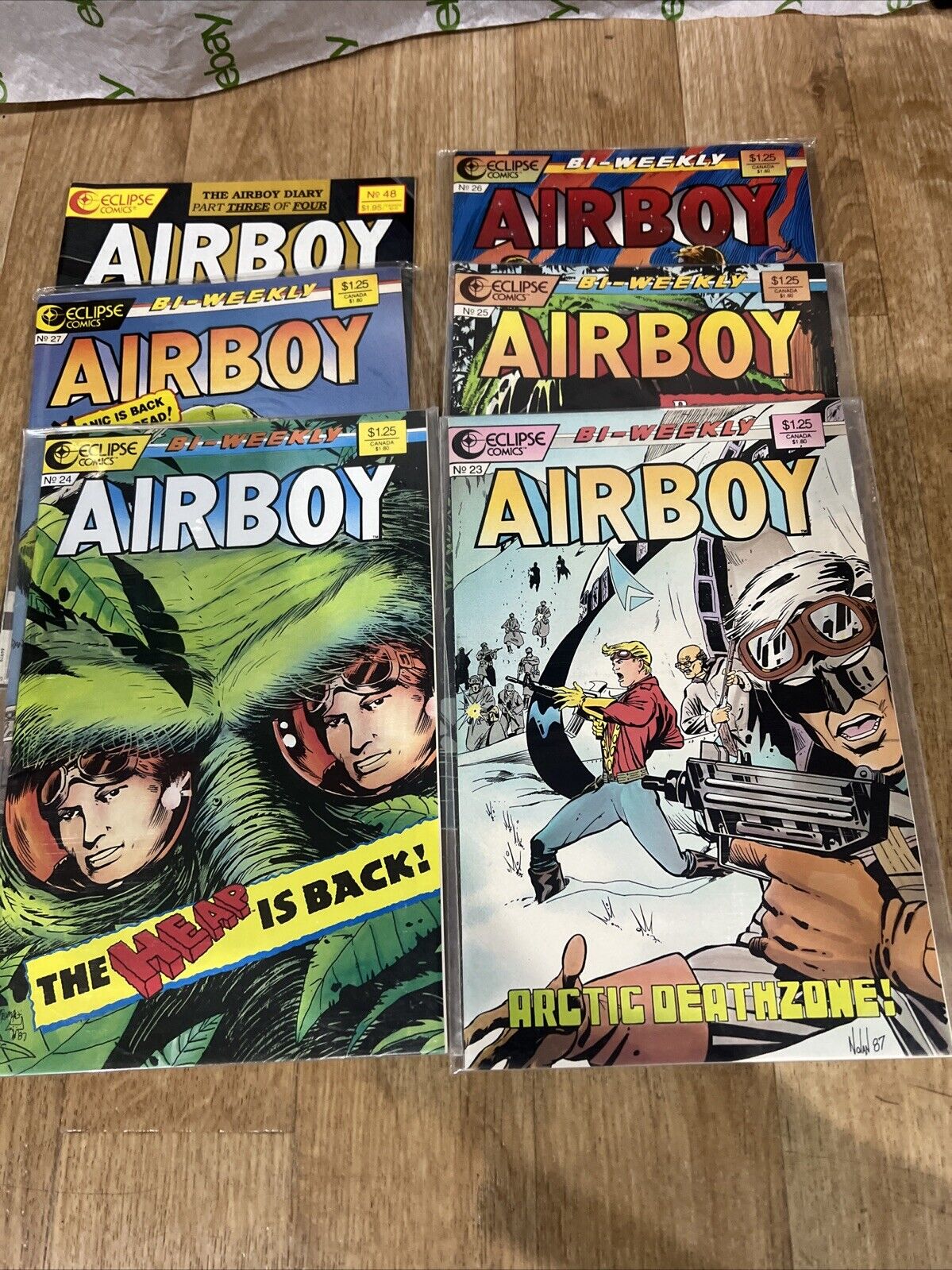 Air Fighters Classics # Lot of 6 five issues. 1987-1989. Airboy.