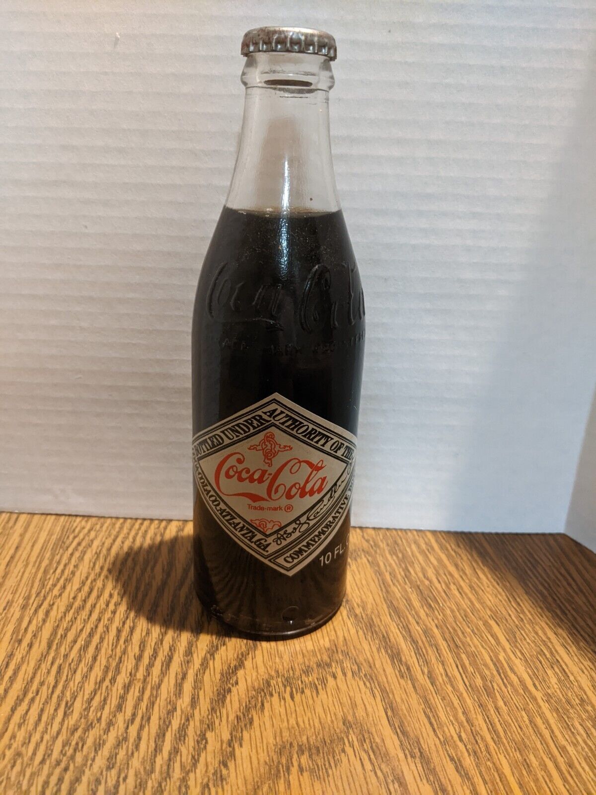 1976 Coca-Cola 75th Anniversary Louisiana 10 Fl. Oz. Full / Sealed Bottle