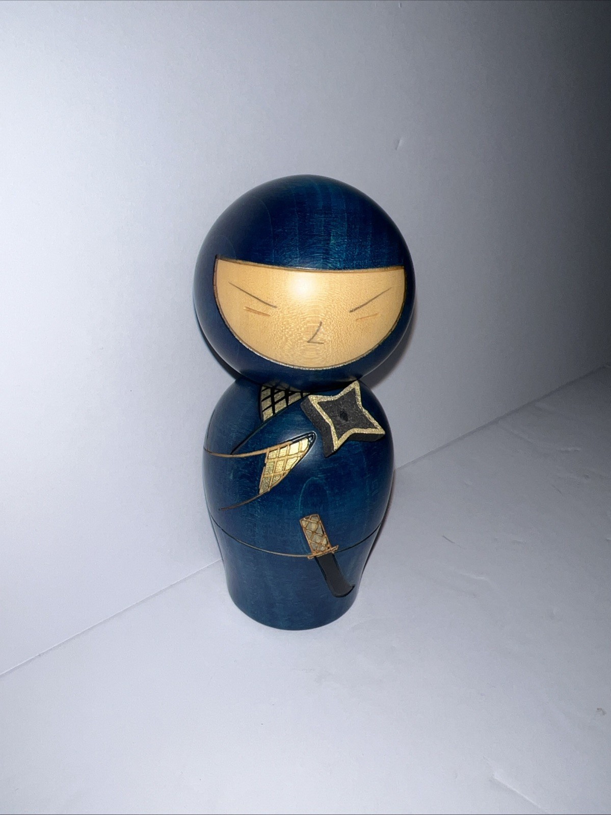 Usaburo Kokeshi Ninja Modern Creative Doll 5.71in Tall