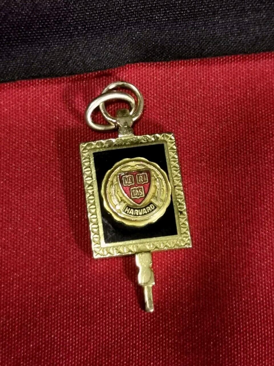 Vintage  Harvard  12k Yellow Gold Fraternity Pendant Charm 1.25