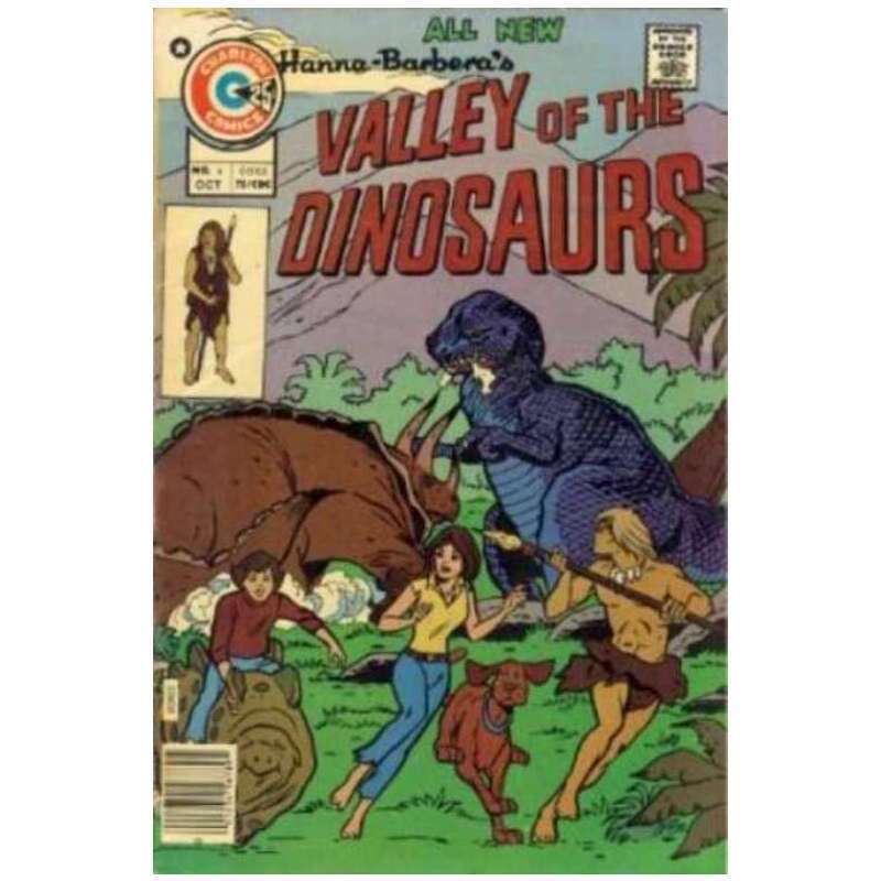 Valley of the Dinosaurs (1975 series) #4 in VG minus cond. Charlton comics [c^