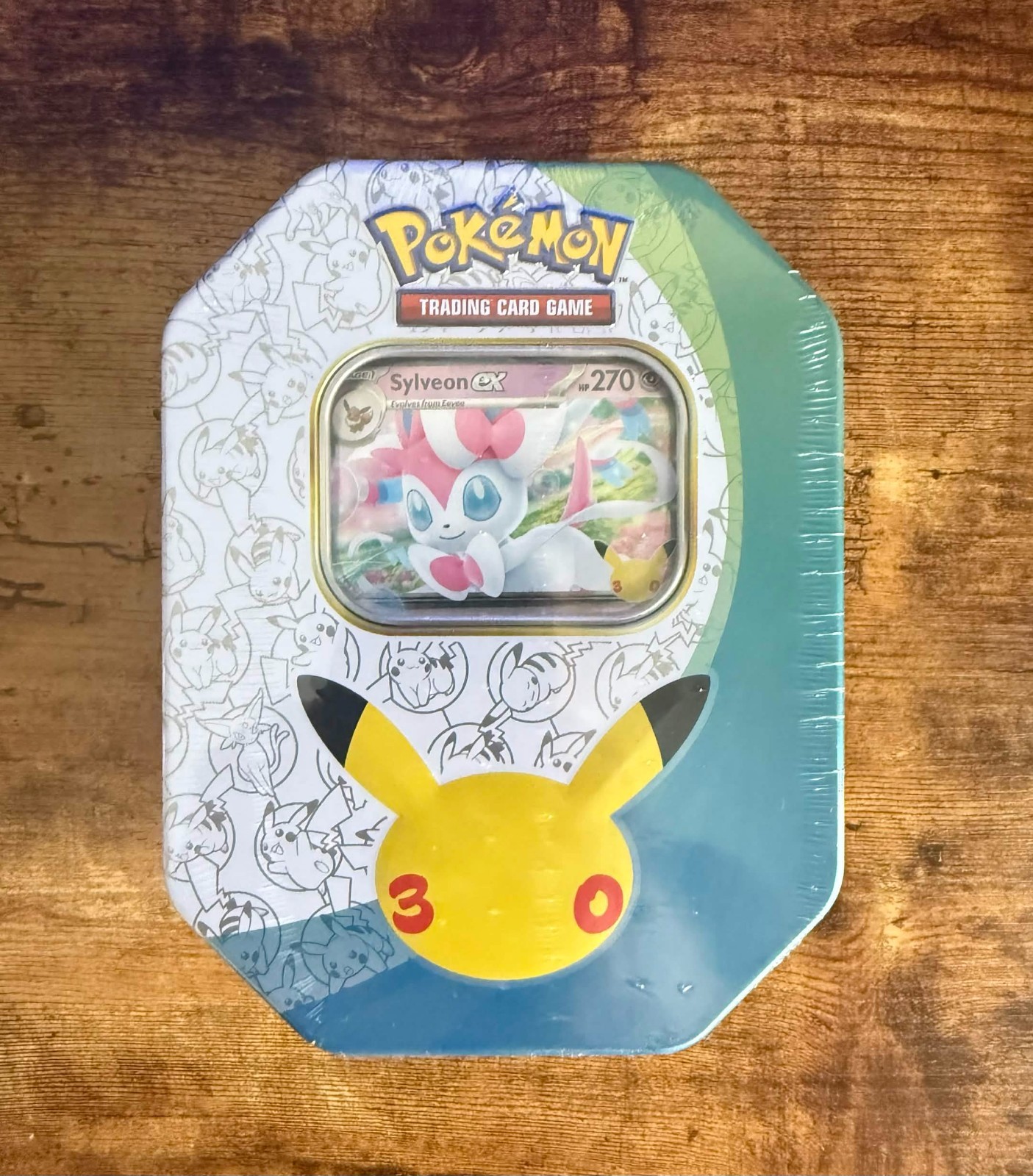 Pokémon TCG 30th Anniversary Celebration Sylveon EX Tin NEW AND SEALED