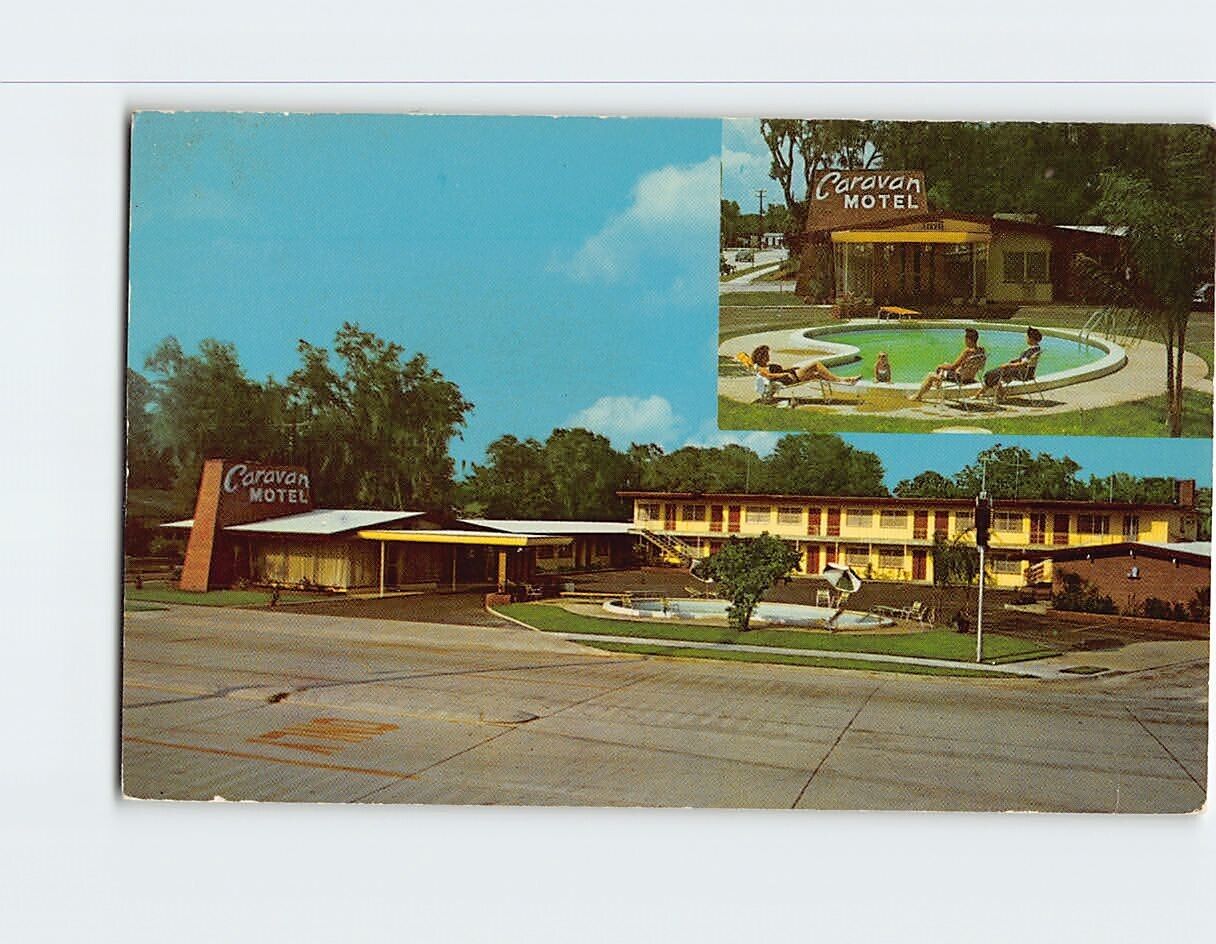 Postcard Caravan Motel St. Augustine Florida USA
