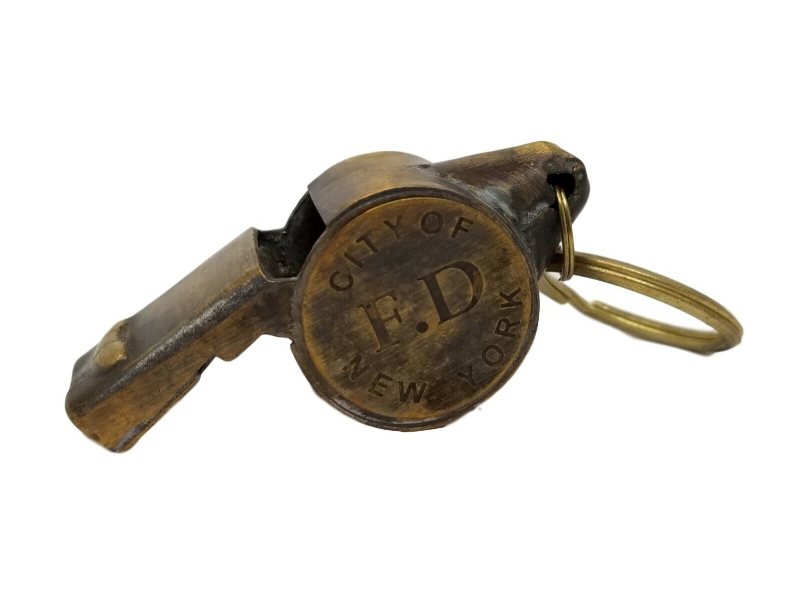 New York Fire Department 1920's Brass Whistle 