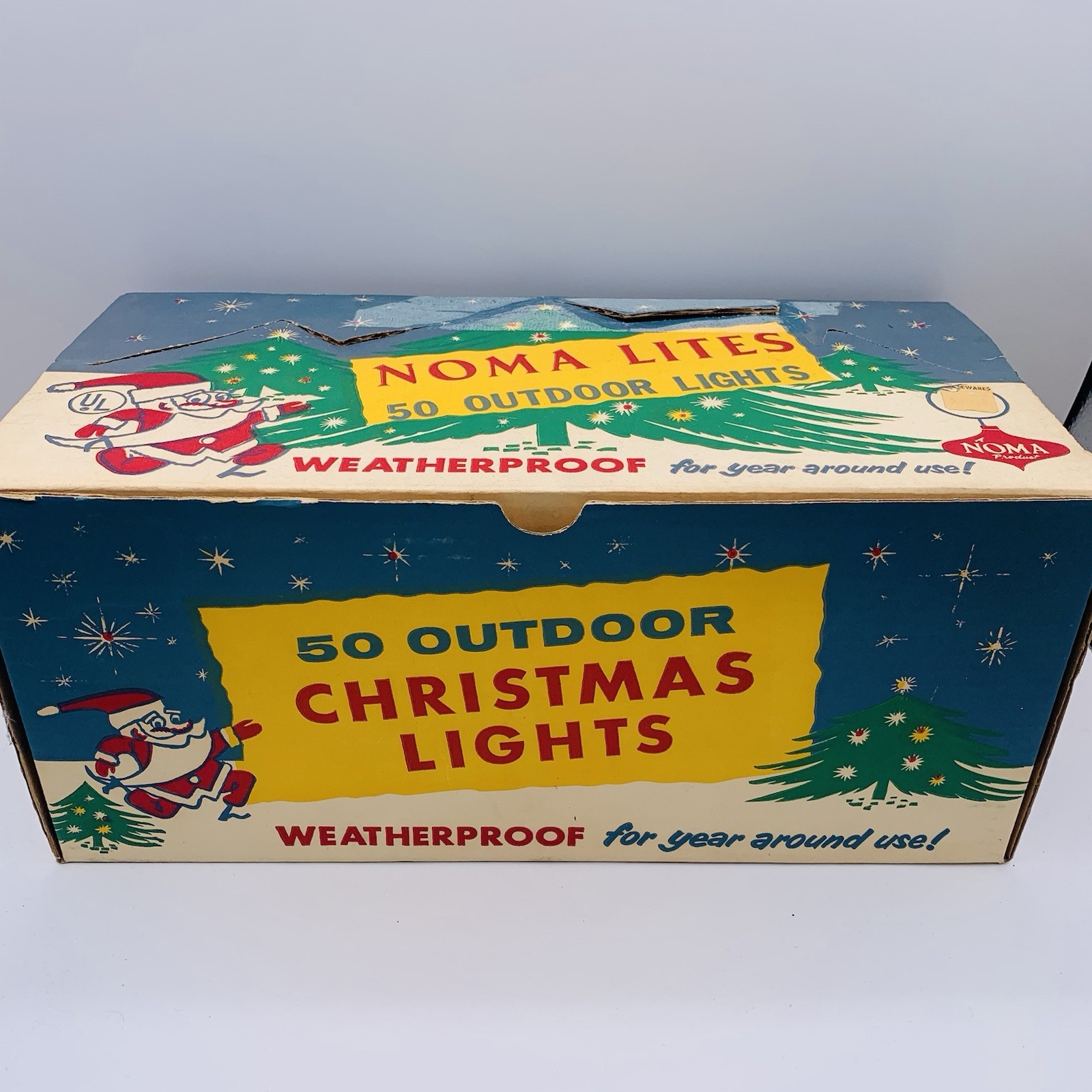 VINTAGE EMPTY NOMA Christmas Lights Box (Box Only) MCM Display Piece VINTAGE EMPTY NOMA Christmas Lights Box (Box Only) MCM Display Piece
