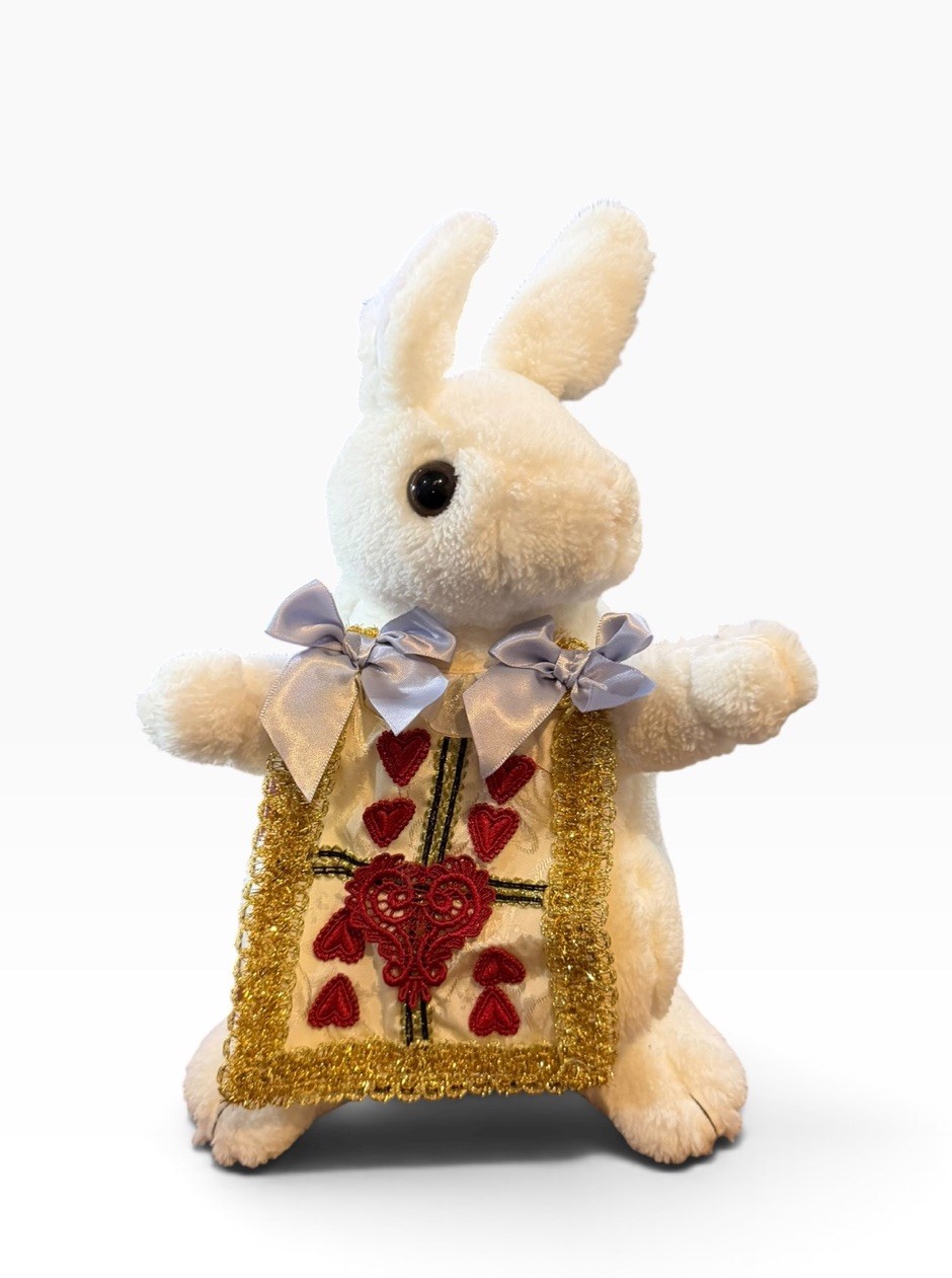 Leg Avenue Plush Alice in Wonderland White Rabbit Purse 15