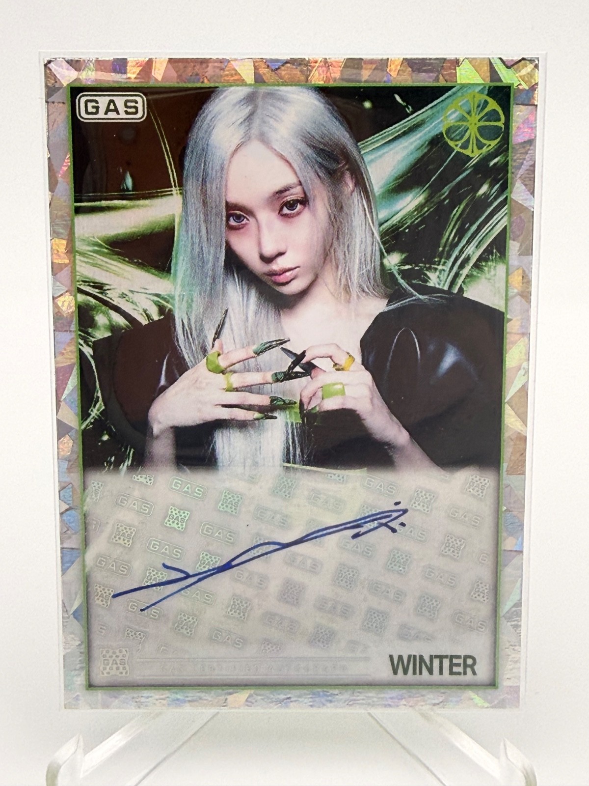 2026 Gas x Complex Aespa Lemonade Winter Autograph Cracked Ice Foil 6/10 #A-4