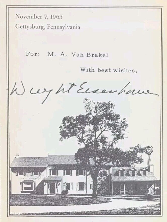 President Dwight D. Eisenhower SIGNED Autograph Book Plate