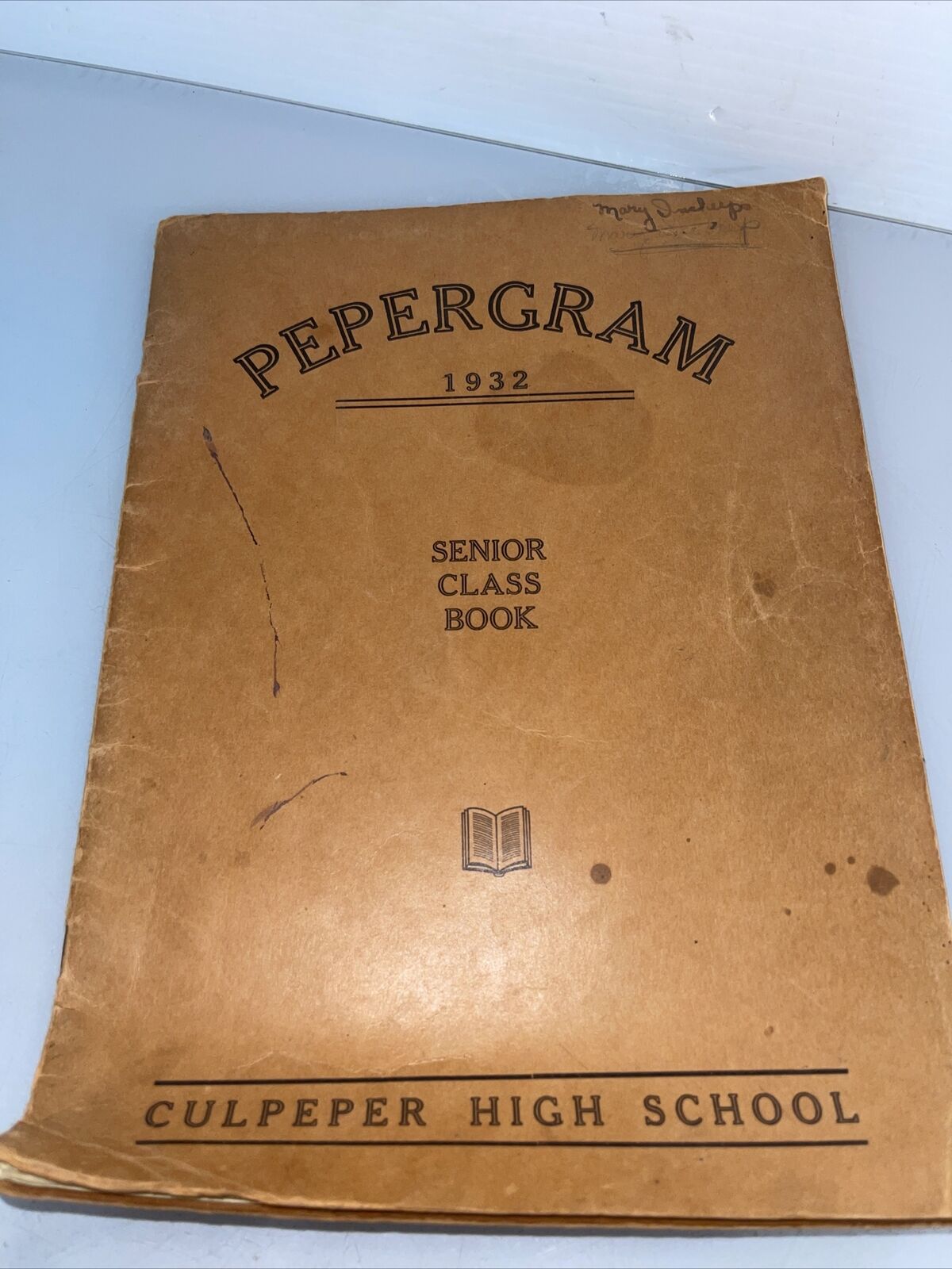 CLASS OF 1932 CULPEPER HIGH SCHOOL SENIOR CLASS BOOK PEPERGRAM
