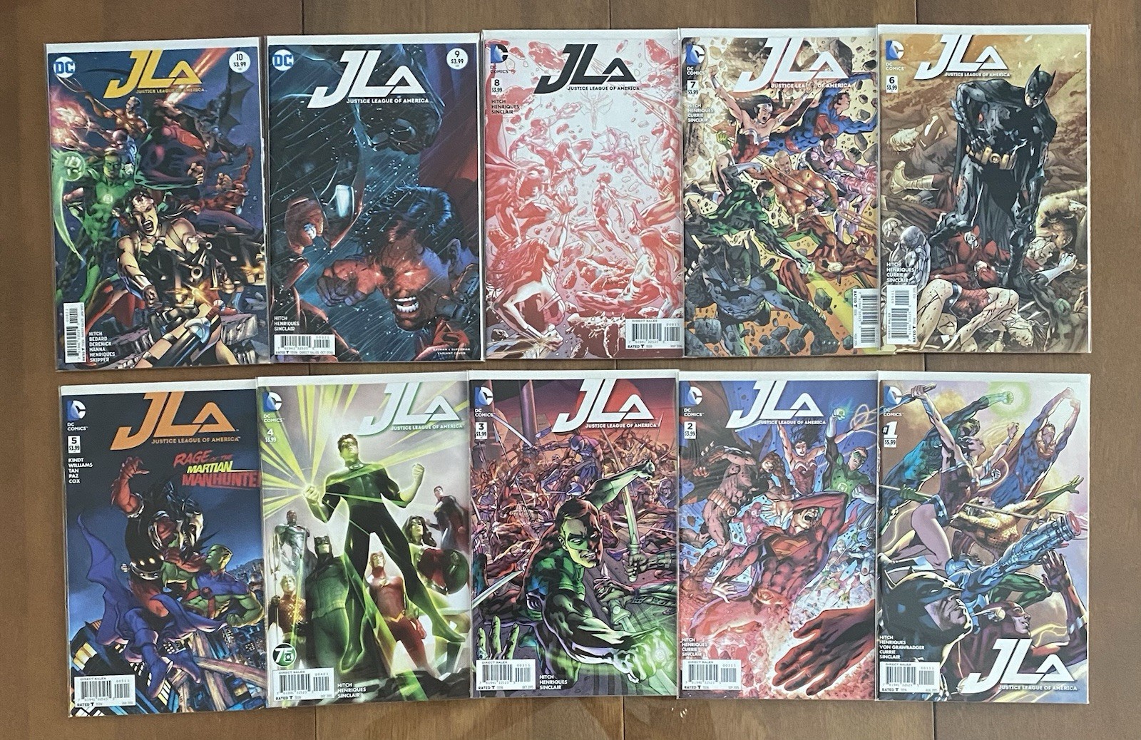 DC Comics Justice League of America Lot 1-10 Complete Run Bagged&Backed