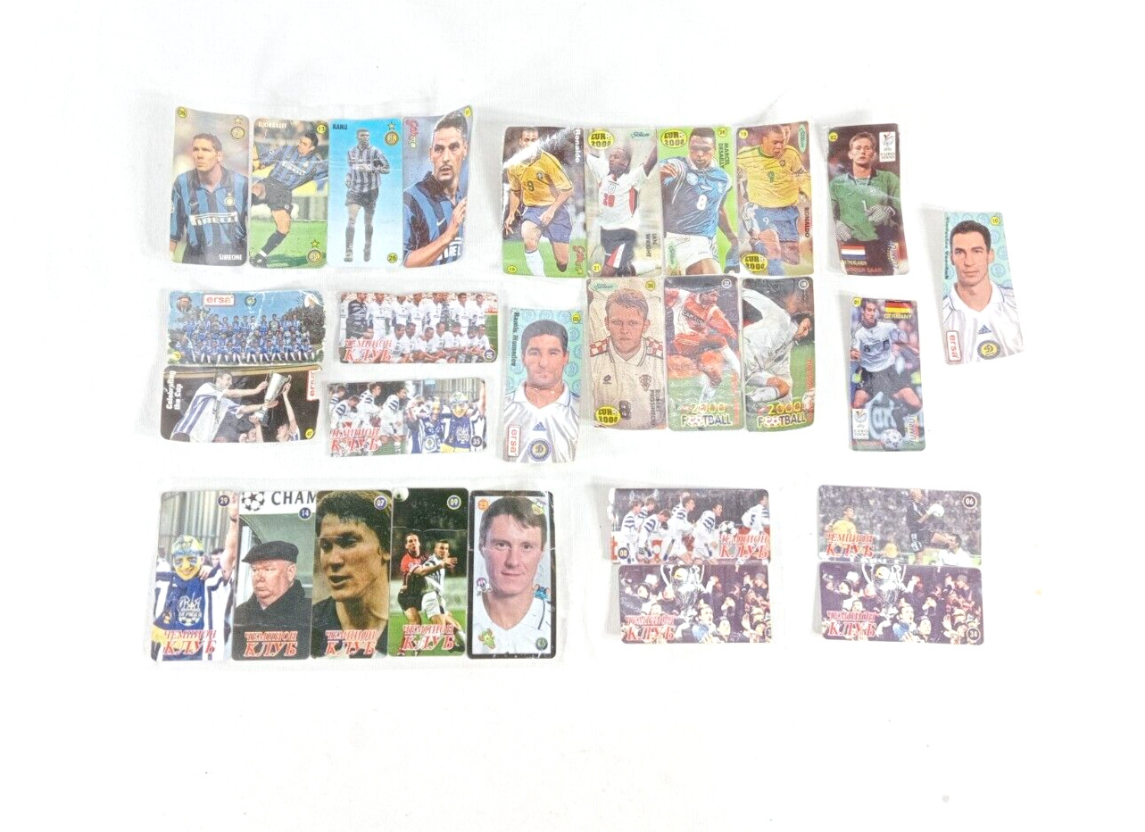 Football Stars Champion Club Sticker Chewing Bubble Gum Wrappers Insert Sticker