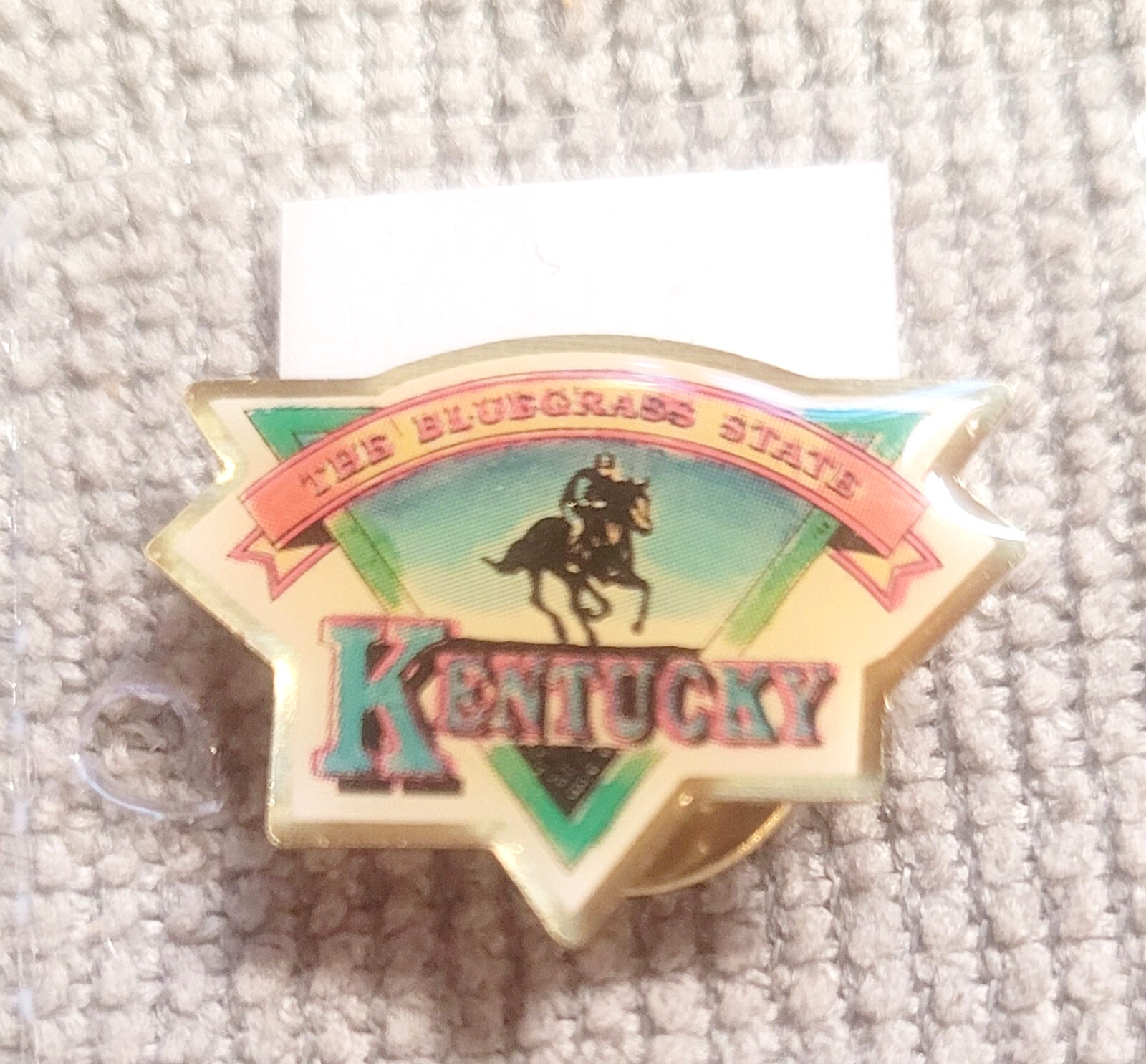 Kentucky The Bluegrass State Pinback Button Vintage Souvenir Kentucky The Bluegrass State Pinback Button Vintage Souvenir