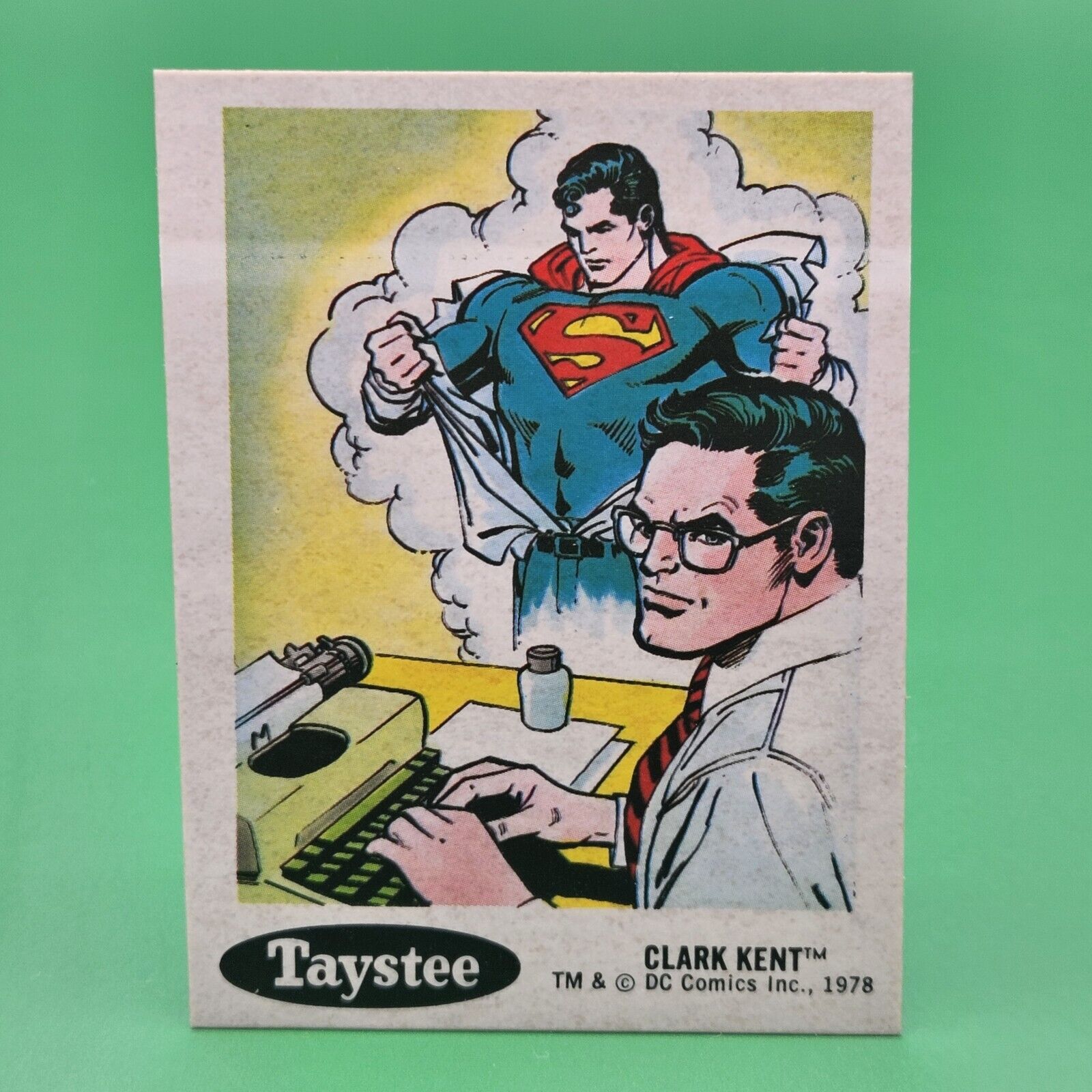 1978 Taystee Bread DC Superheroes Stickers Clark Kent #3 EX