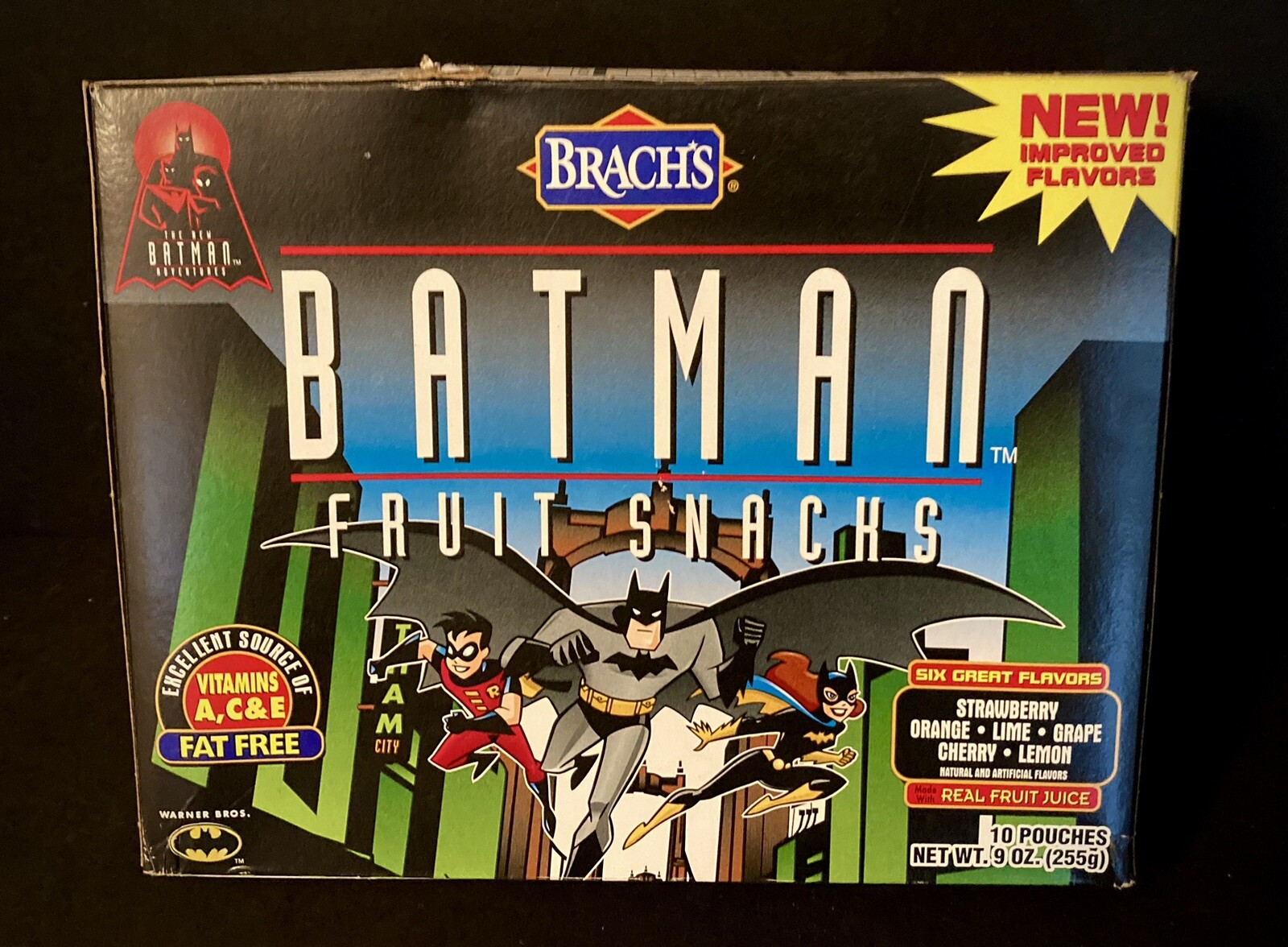 Batman Adventures Brach’s Fruit Snacks Box ( Empty) 1995