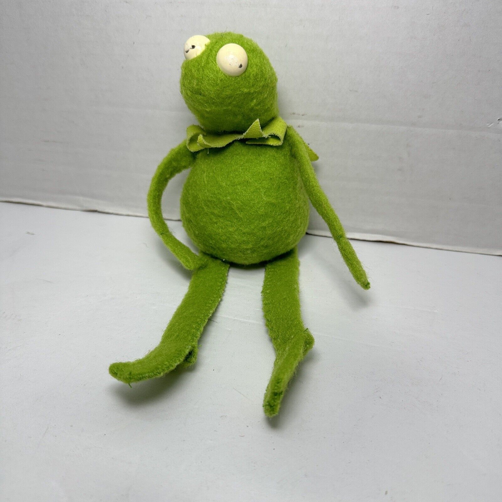 Vintage 1979 Sad Kermit the Frog Muppet Bean Bag Plush Fisher-Price Toy MPN 864