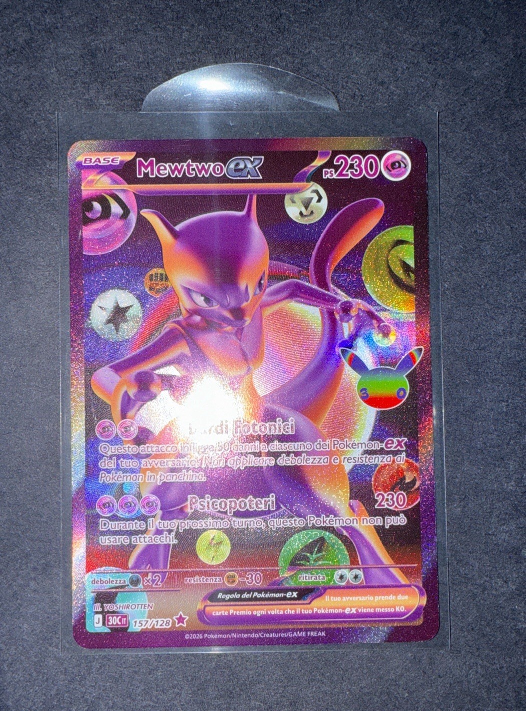 Pokemon Mewtwo EX 157/ ita 30th Anniversary 