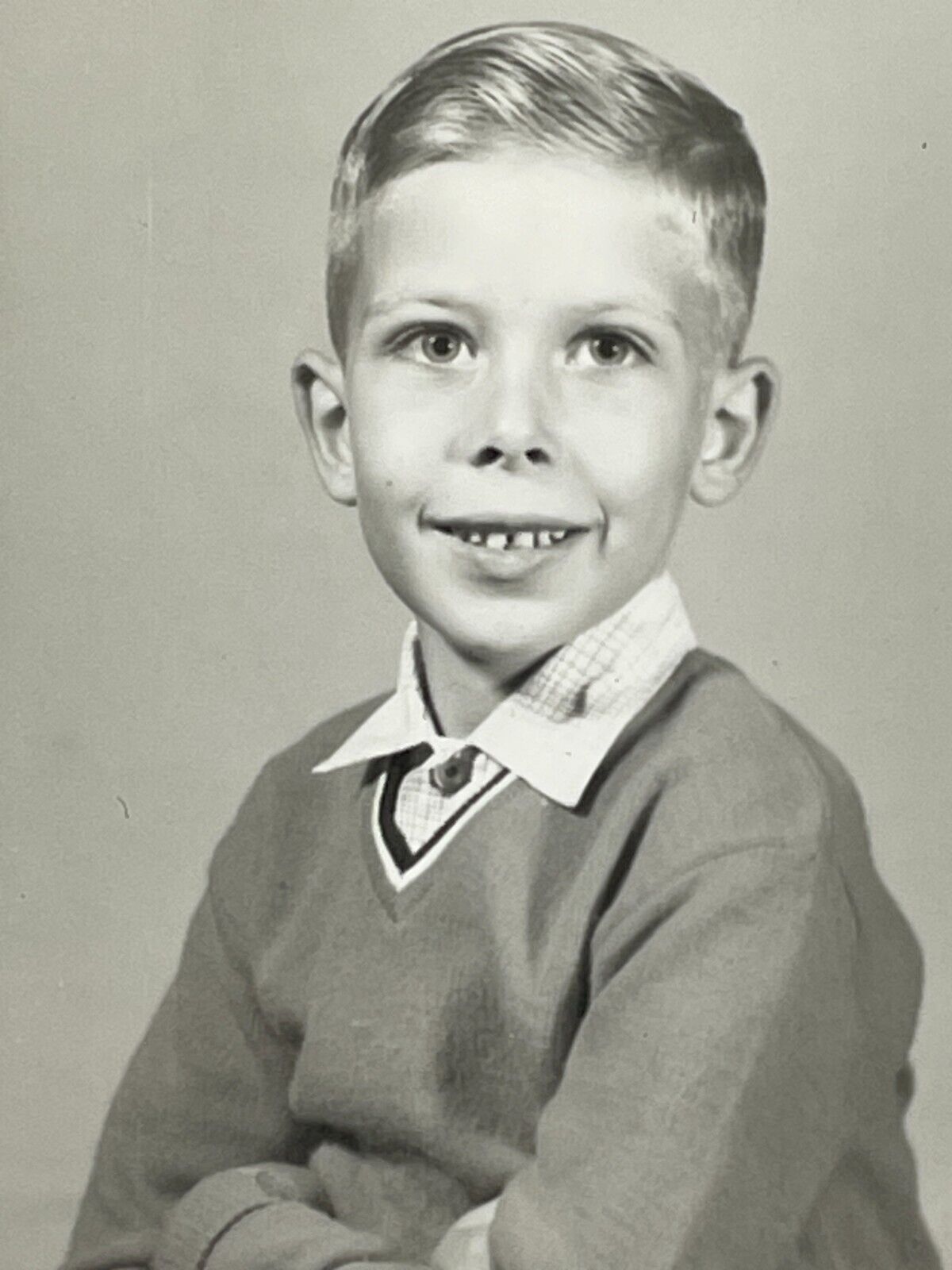 ZJ Photograph Boy Class School Portrait 1950-60's