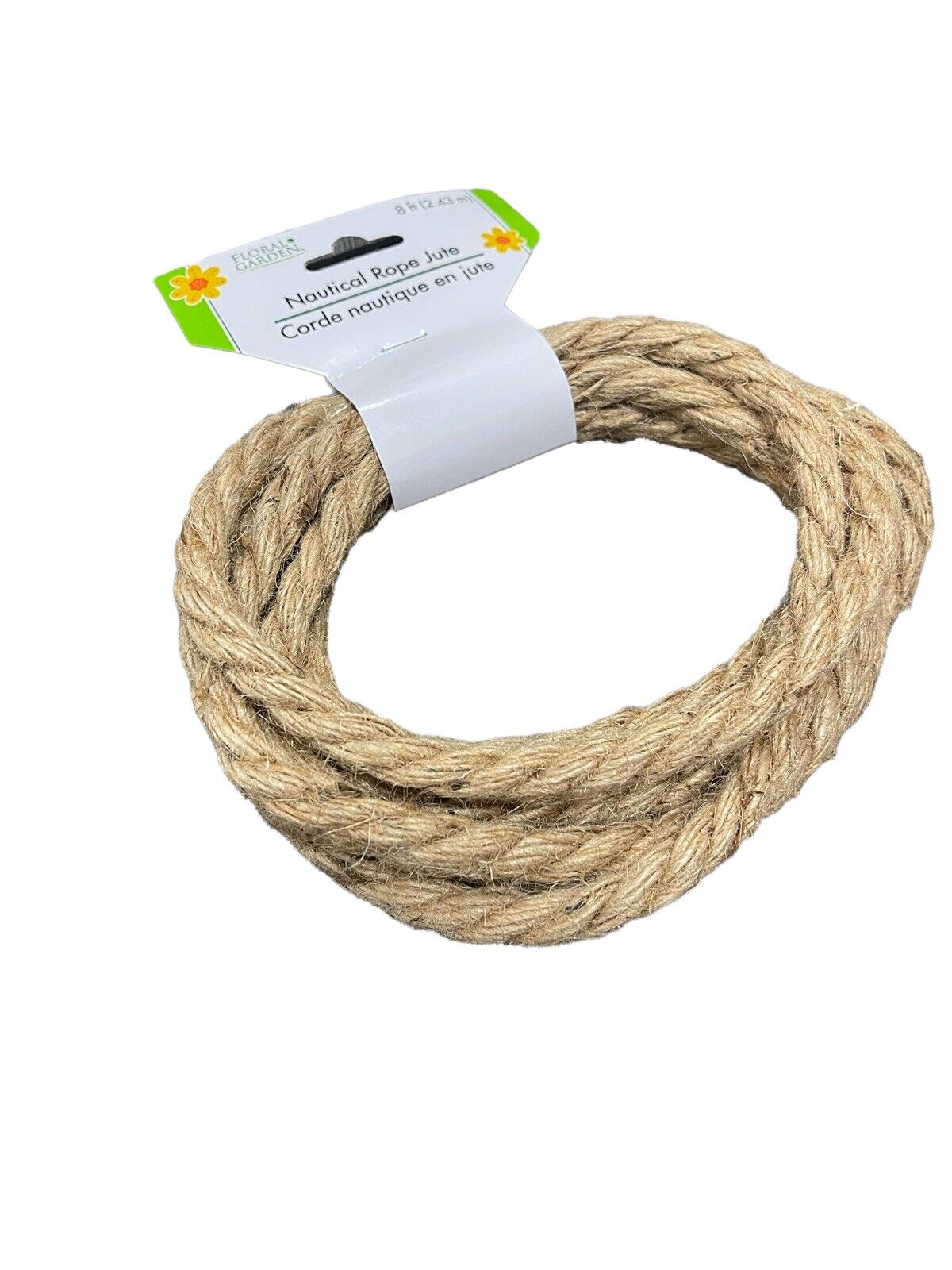 2 Decorative Nautical Rope, DIY Project Rope, Jute Cord 8ft Each 10mm Total 16ft