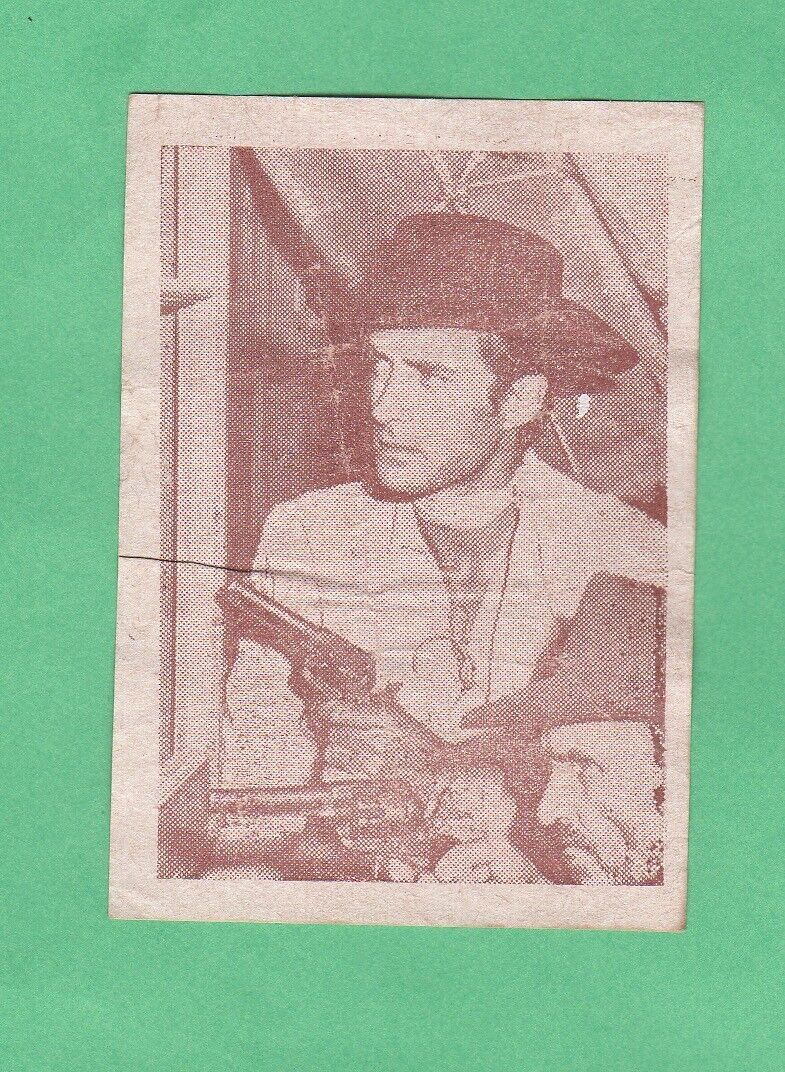 Jock O\'Mahoney  Early 50\'s  Caramelos  Cuban  Westerns Film  Card  Rare