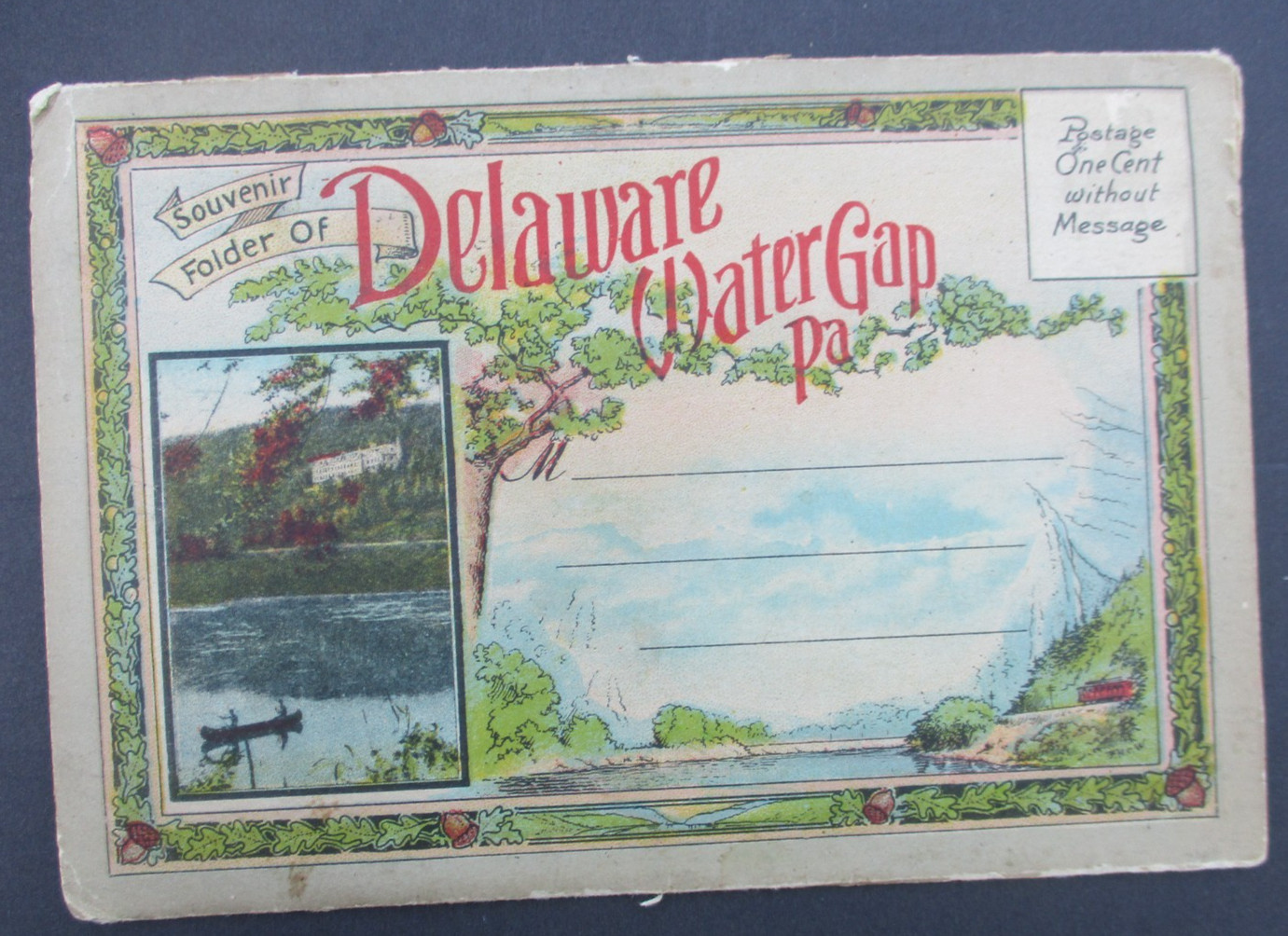Delaware Water Gap, PA. SOUVENIR BOOKLET OF 20 PHOTO VIEWS Vintage. Delaware Water Gap, PA. SOUVENIR BOOKLET OF 20 PHOTO VIEWS Vintage.
