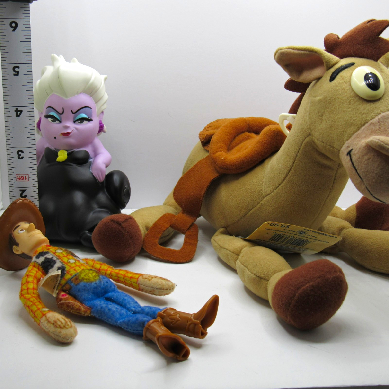 \'90\'s-00\'s Disney Nostalgia Toy Lot•Woody•Ursula•Bullseye
