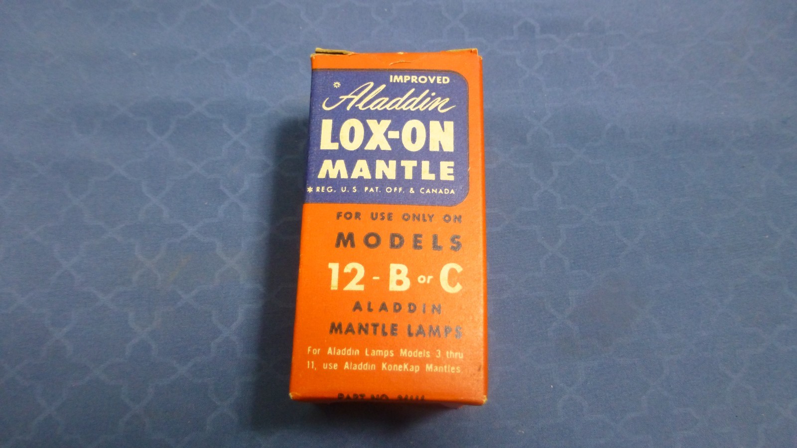Vintage Aladdin Lox-On Mantle Fits 12 B C 21C NOS Vintage Aladdin Lox-On Mantle Fits 12 B C 21C NOS