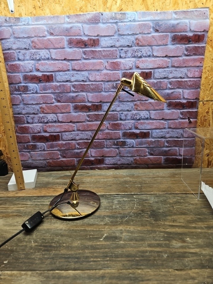 Brass Fase Madrid Postmodern Articulating Desk Lamp Gold Finish Vintage 80's Brass Fase Madrid Postmodern Articulating Desk Lamp Gold Finish Vintage 80's