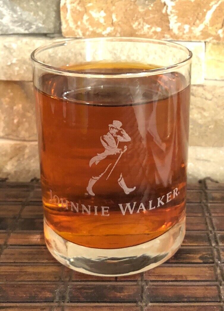 JOHNNIE WALKER Collectible Whiskey Glass 8 Oz