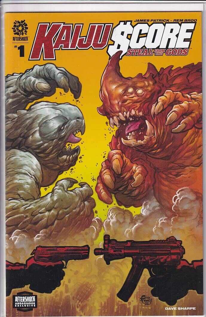 44416: Aftershock KAIJU SCORE STEAL FROM THE GODS #1 VF Grade Variant