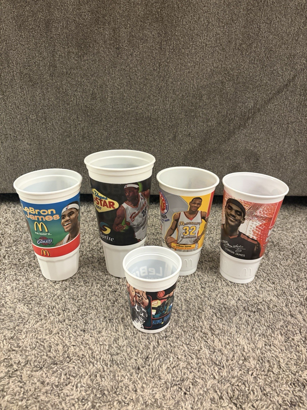 LeBron James 2003–2010 McDonald’s Cup Coca-Cola Sprite Promo Rare Vintage Lot LeBron James 2003–2010 McDonald’s Cup Coca-Cola Sprite Promo Rare Vintage Lot