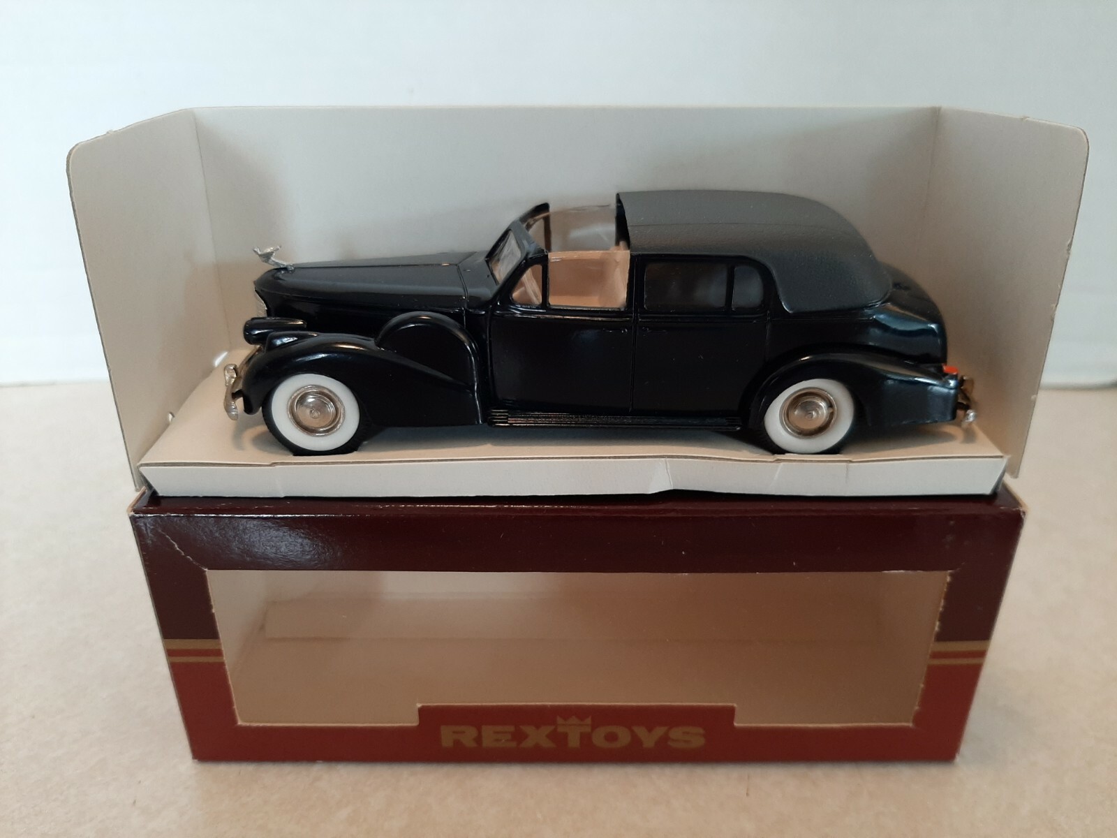 Vintage 1:43 Rextoys 1938-1940 Cadillac V-16 Coupe De Ville Ouvert Black MIB L4