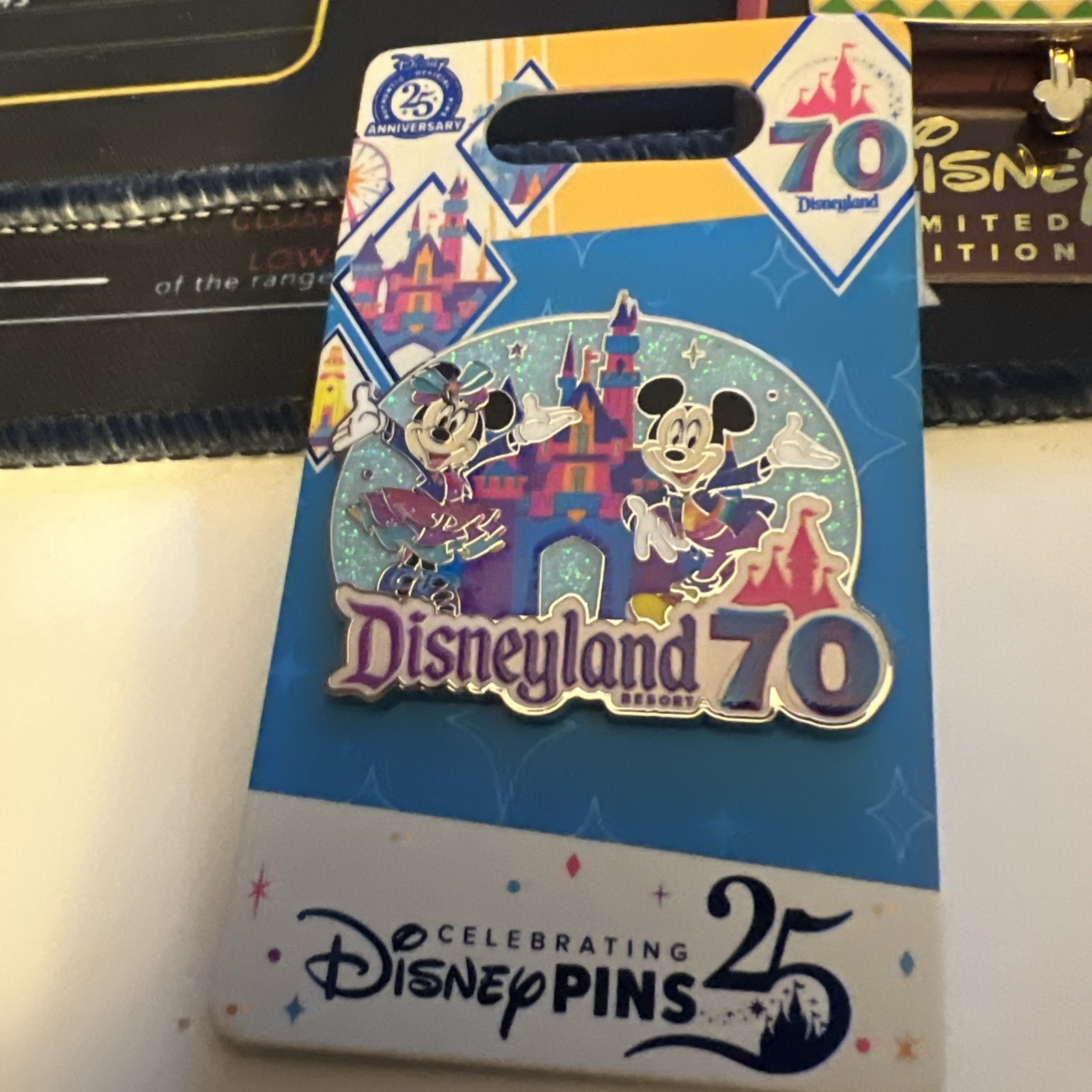 Disneyland 70th Anniversary Mickey & Minnie Pin Disneyland 70th Anniversary Mickey & Minnie Pin