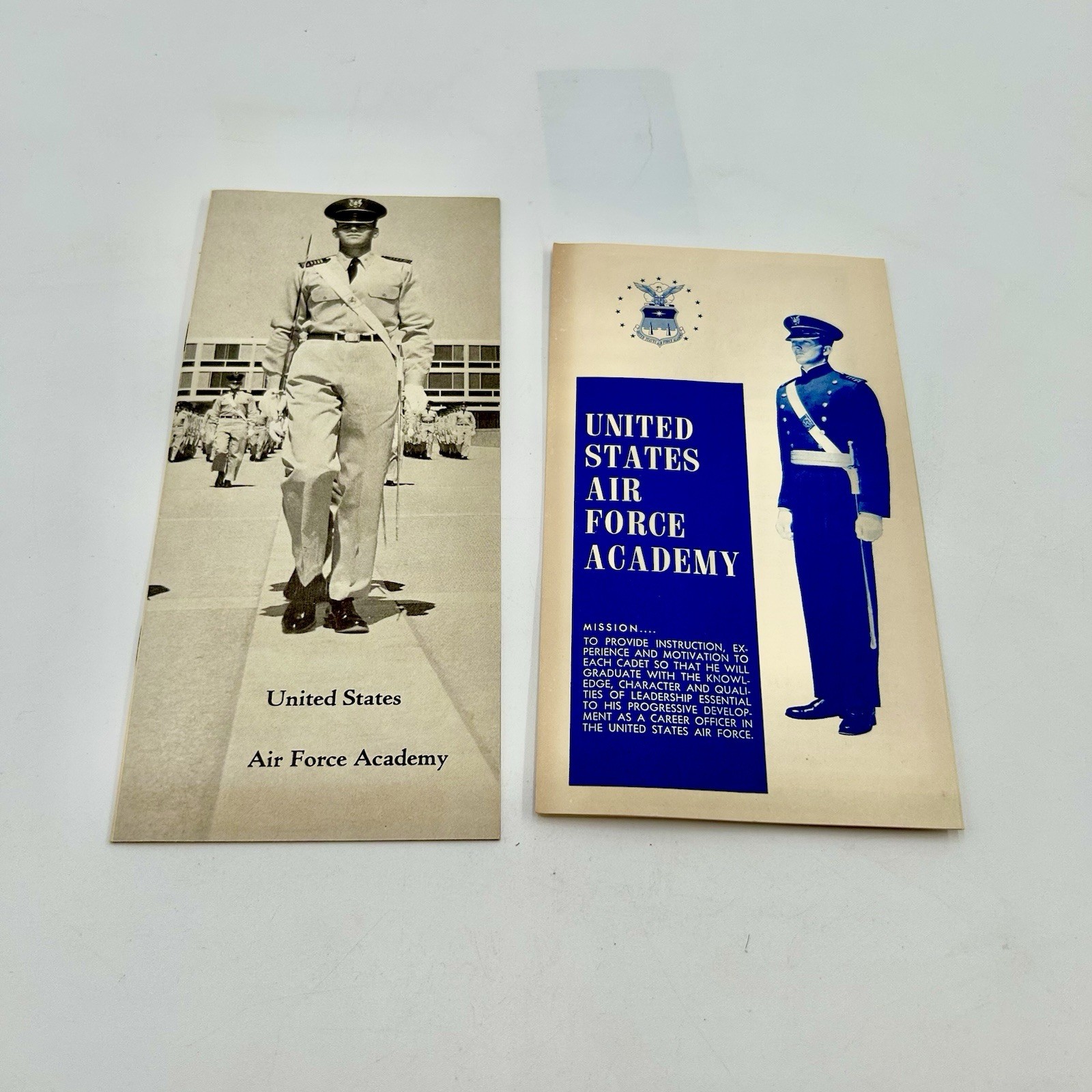 VTG 1960s USAFA Air Force Academy Brochure Map Pamphlet Guide Lot of 2