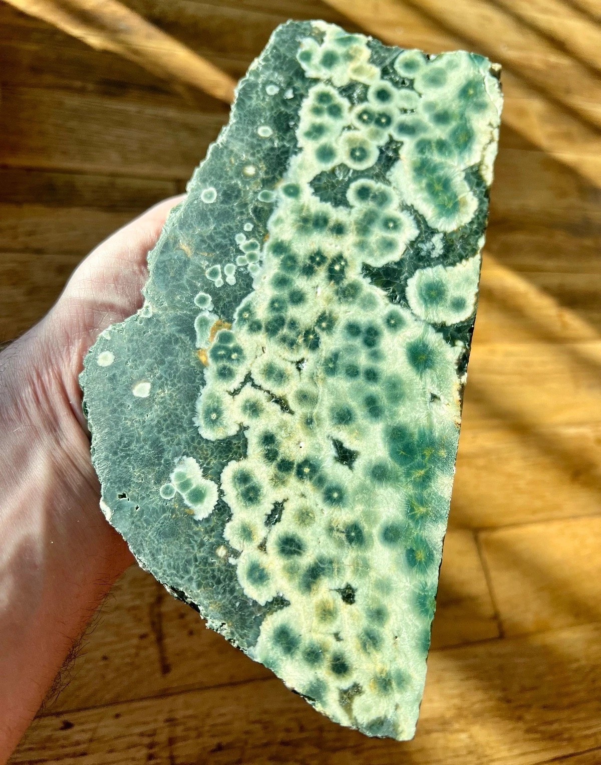 2.4 Pound: Ocean Jasper Drusy Quartz Vug Polished / Rough from Madagascar
